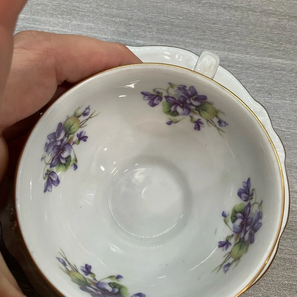 ROYAL HEIDELBERG WINTERLING‎ GERMANY BAVARIA PORCELAIN VILOET W/GOLD